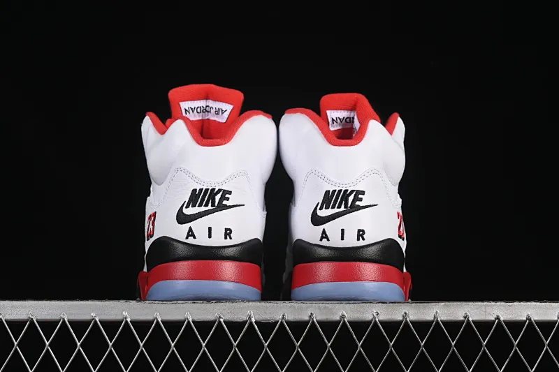 All categories Air Jordan Jordan series basketball shoes Air Jordan 5 OG version Air Jordan 5 Retro "Fire Red Black Tongue" AJ5 Joe 5 Rukawa Maple Flame Red Basketball Shoes HQ7978-101